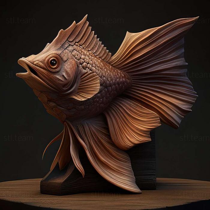 3D model Ancistrus claro fish (STL)